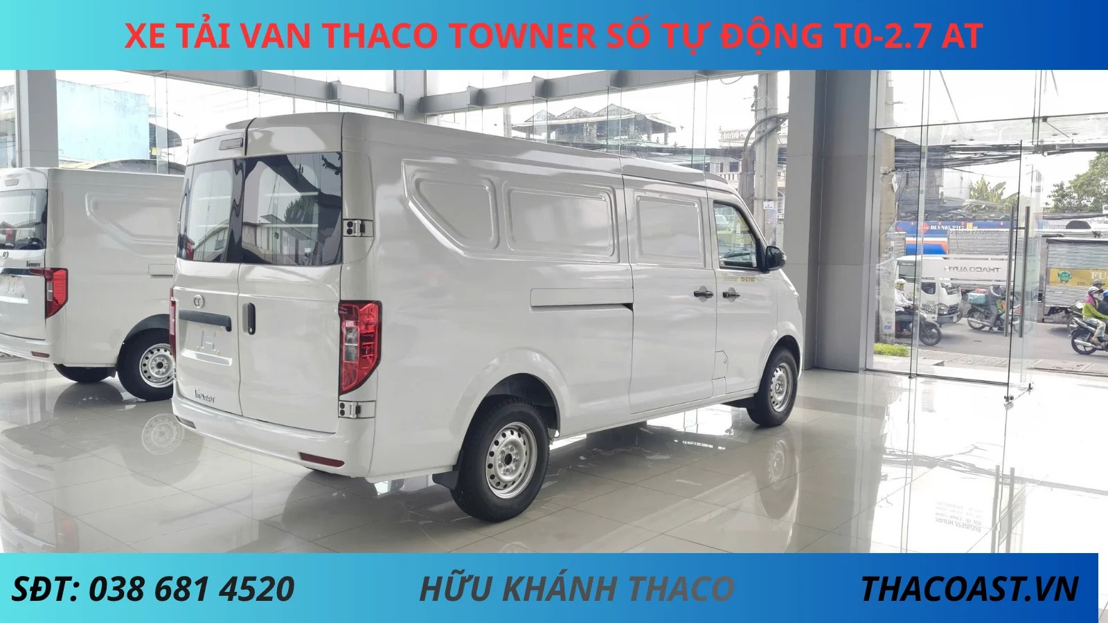 XE VAN SỐ TỰ ĐỘNG TF480 THÙNG DÀI 2M9 TẢI TRỌNG 945KG