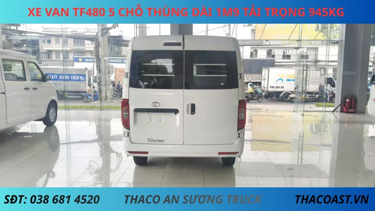 XE VAN TF480 5 CHỖ THÙNG DÀI 1M9 AT XE VAN TF480 5 CHỖ SỐ TỰ ĐỘNG THÙNG DÀI 1M9 TẢI TRỌNG 945KG