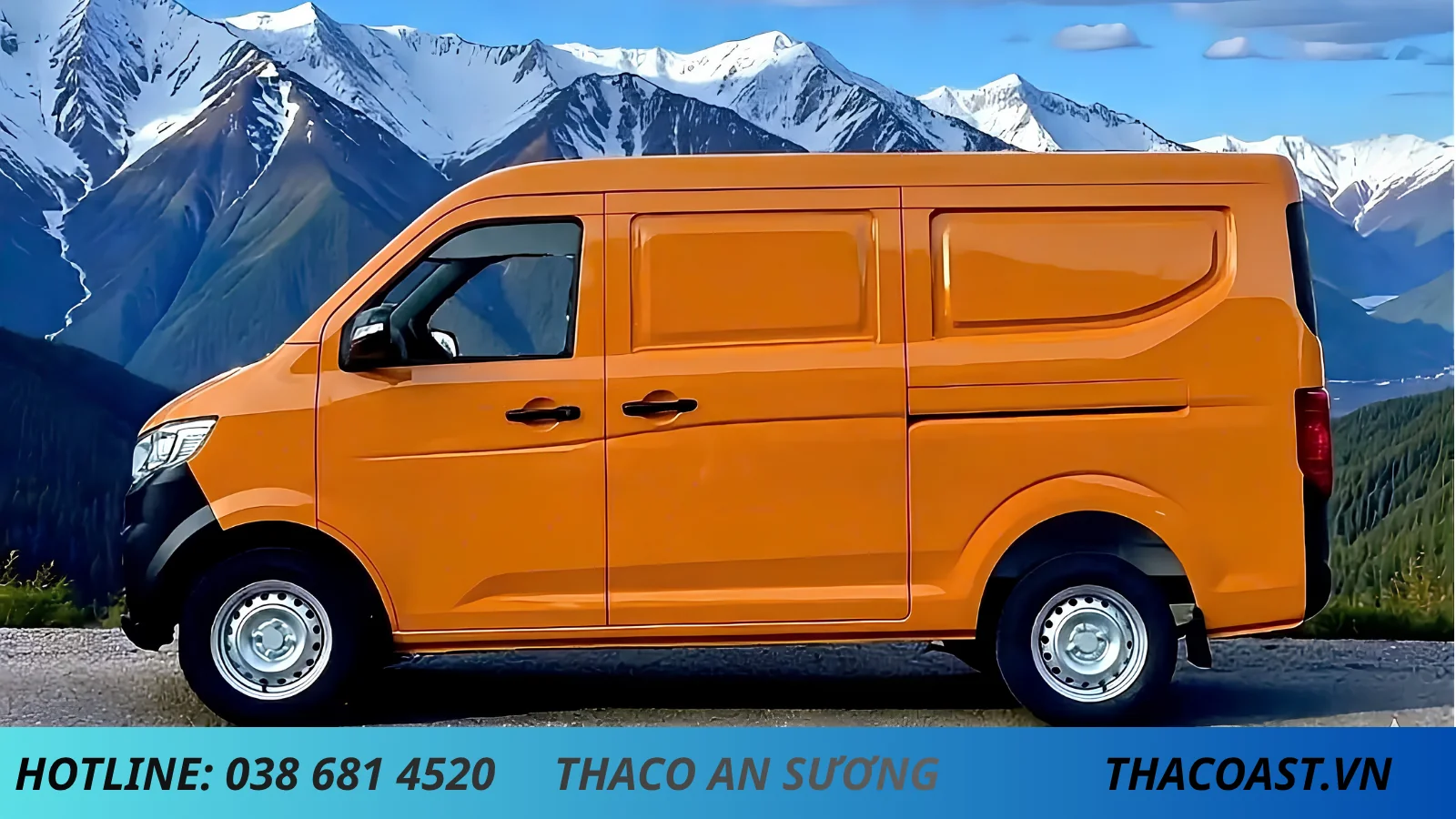 Xe tải van tf420e thùng dài 2m3 giá rẻ màu cam