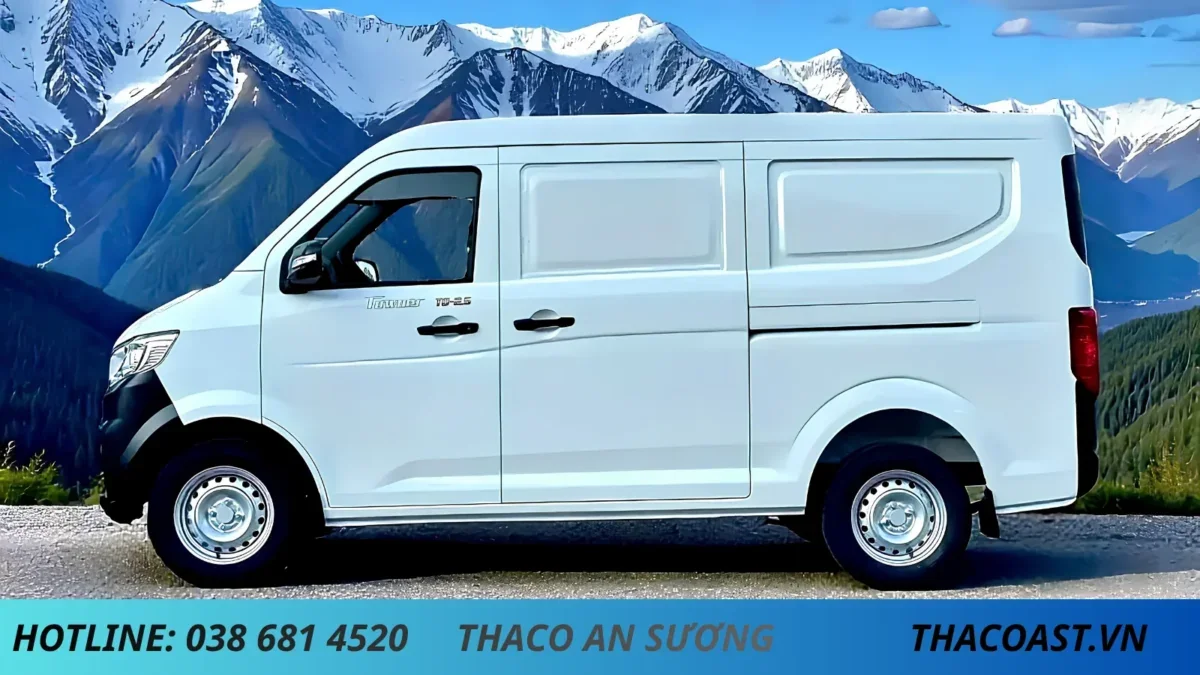 Xe tải van Tf420E màu trắng Xe van Tf420E thùng dài 2m3 tải 945kg
