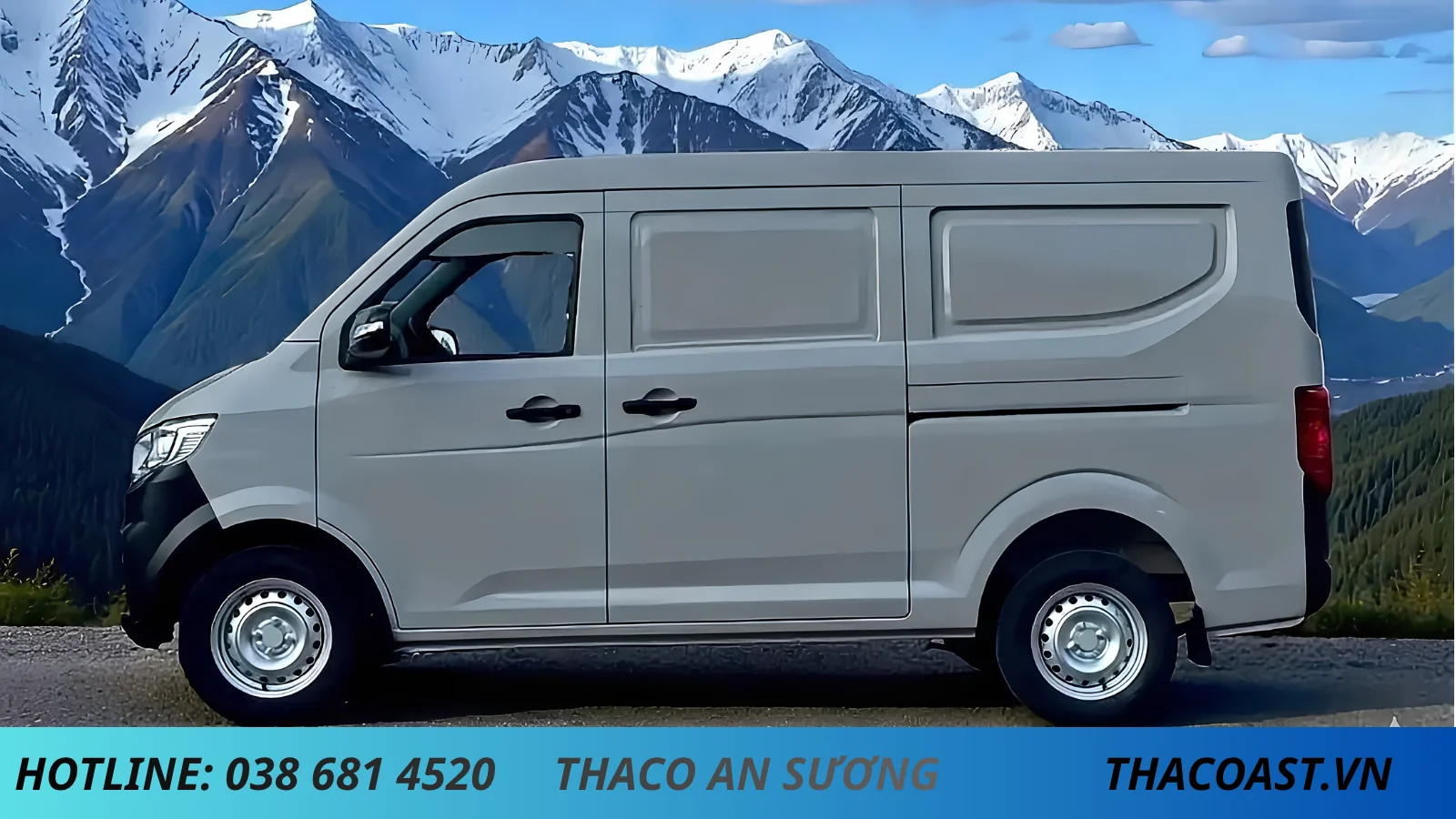 Xe tải van tf420e thùng dài 2m3 giá rẻ màu xám