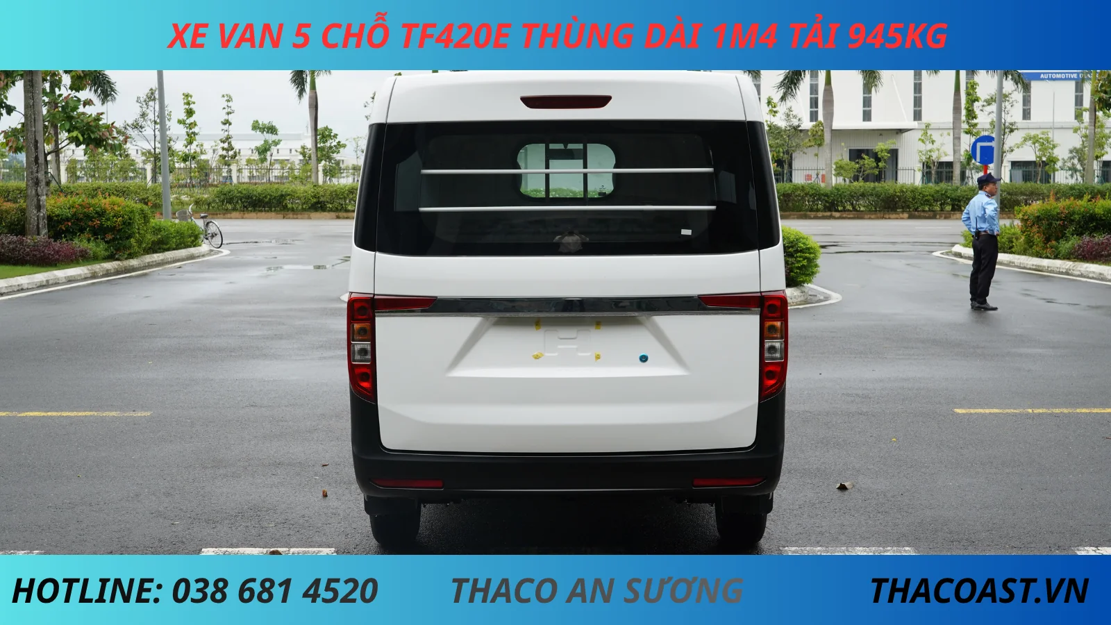 XE VAN TF420E 5 CHỖ SỐ SÀN THÙNG DÀI 1M4 TẢI TRỌNG 945KG