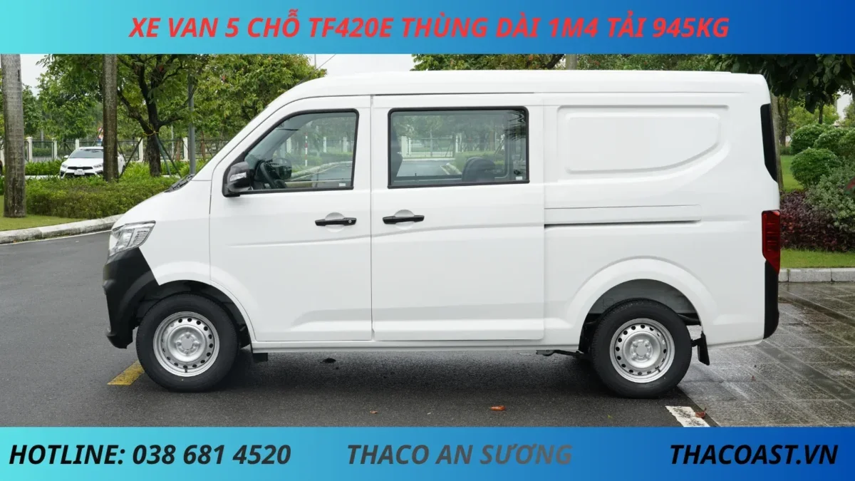 Xe tải van Tf420E5S màu trắng Xe tải van Tf420E5S thùng dài 1m4