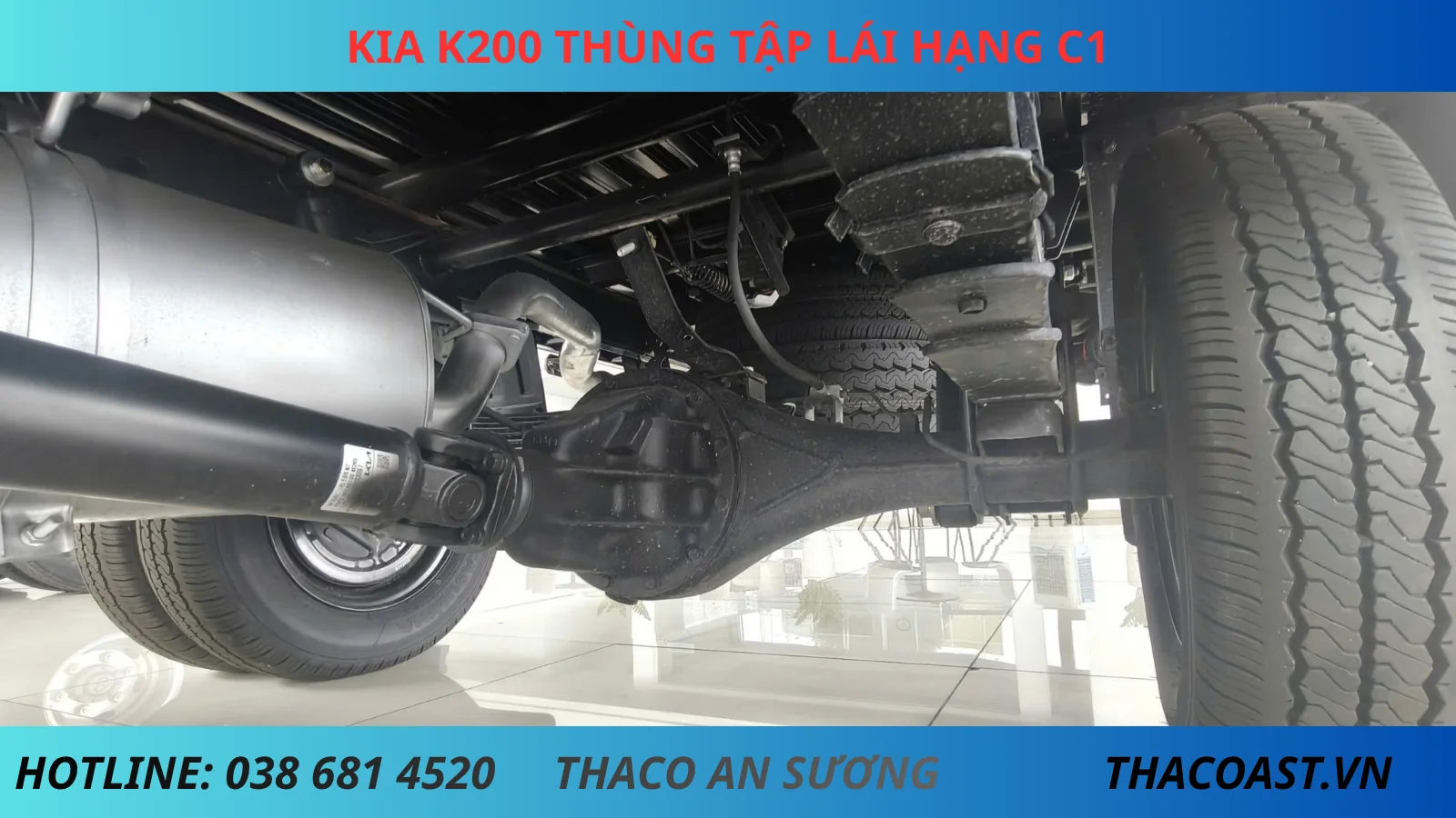 Hệ thống khung gầm xe Kia K200 tập lái