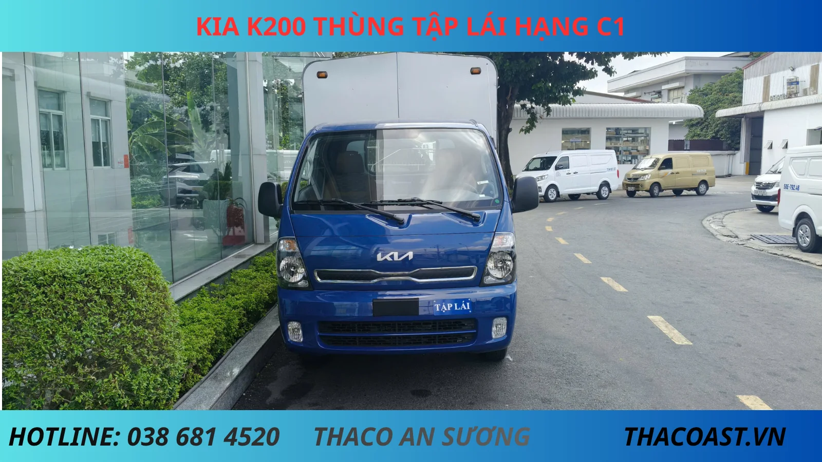 mặt trước xe Kia K200 tập lái