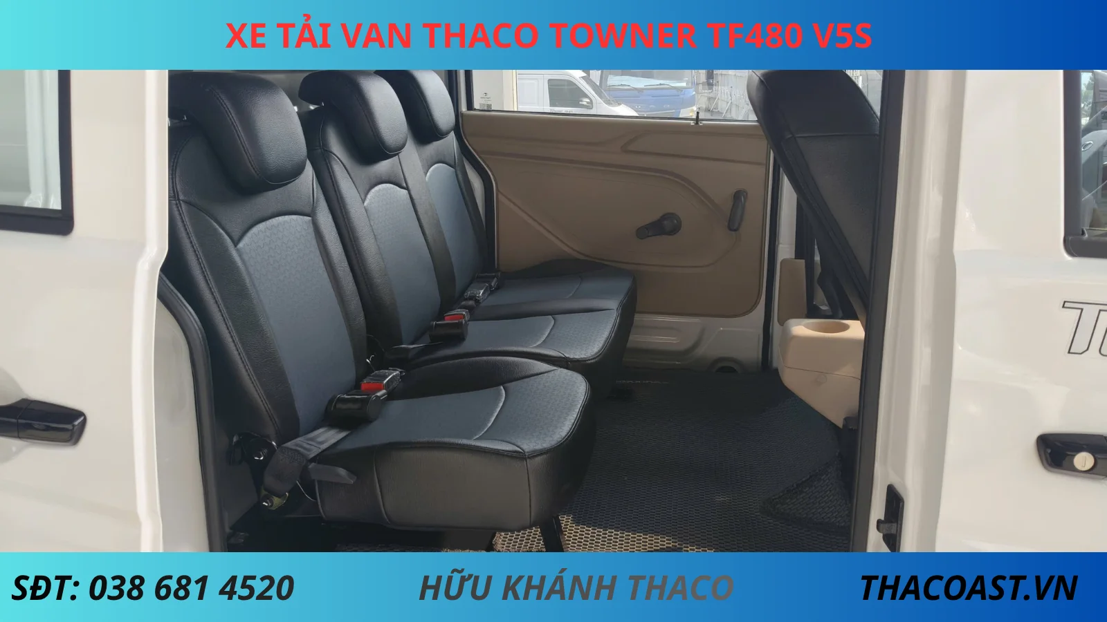 Hàng ghế sau xe van 5 chỗ TF480
