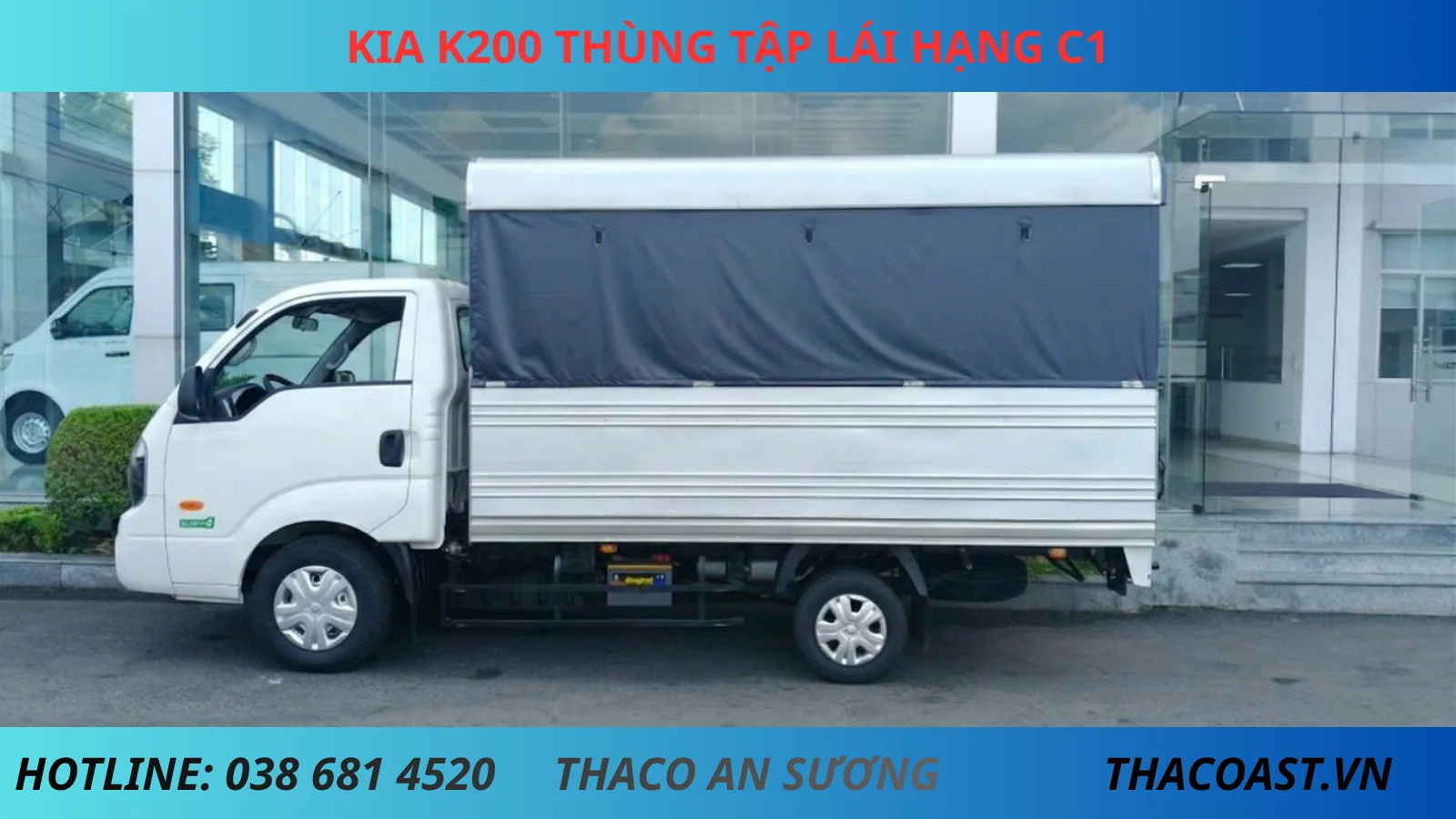 Xe tập lái Kia K200 màu trắng