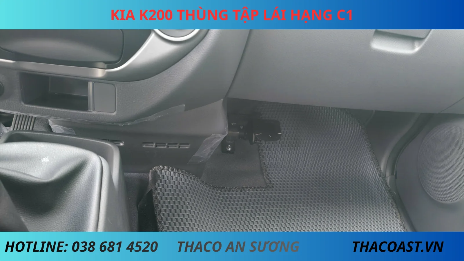 Hệ thống phanh phụ cho giảng viên được trang bị trên chiếc Kia K200-tap-lai