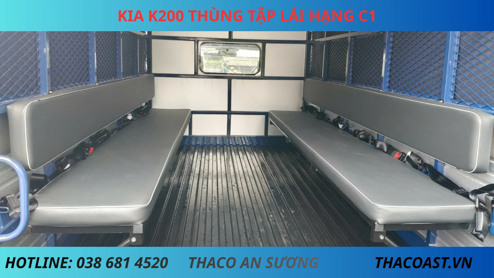 Thùng sau Kia K200 tập lái