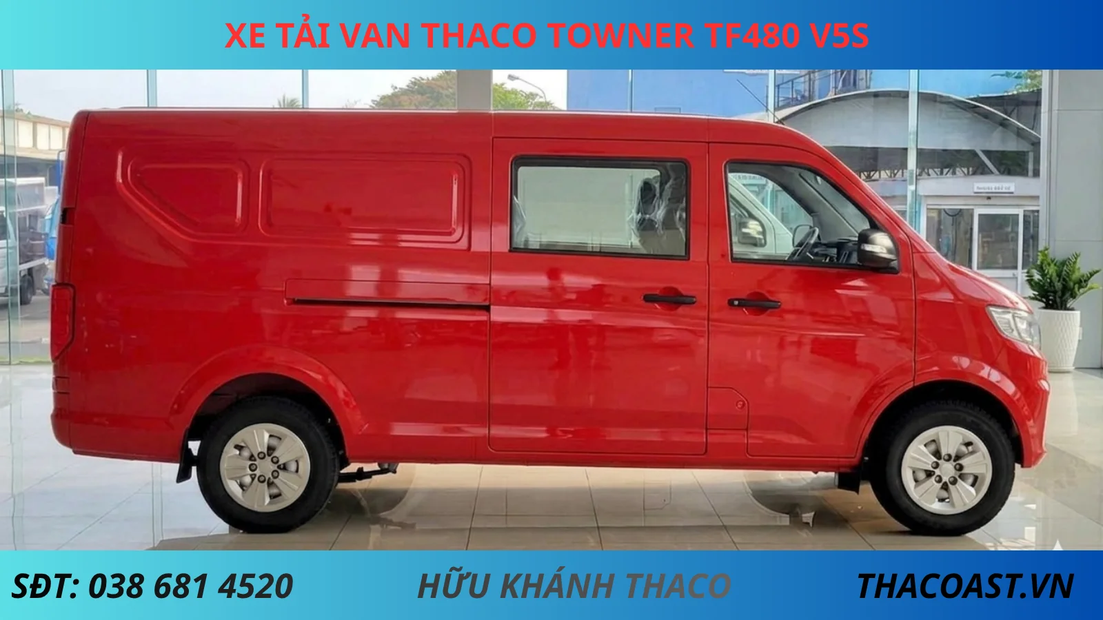 Xe van 5 chỗ TF480 là lựa chọn lý tưởng cho nhu cầu vừa chở người vừa chở hàng linh hoạt trong đô thị. Với thiết kế hiện đại, khoang nội thất rộng rãi và khả năng vận hành bền bỉ, TF480 mang đến hiệu quả kinh doanh tối ưu. Dòng xe van 5 chỗ này còn nổi bật với mức tiêu hao nhiên liệu hợp lý, chi phí đầu tư thấp, phù hợp cho cá nhân và doanh nghiệp vận tải.