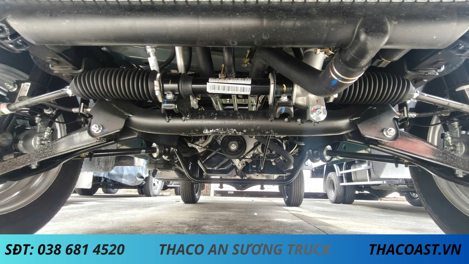 CẦU TRƯỚC XE BEN TF220 THÙNG 1 KHỐI TẢI 900KG