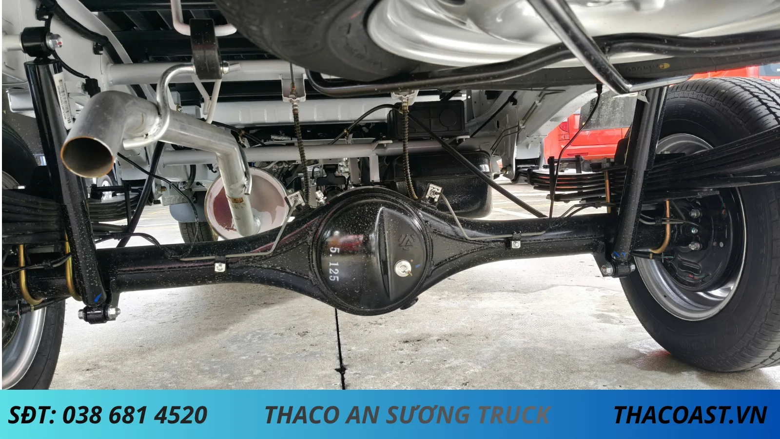 CẦU SAU XE BEN TF220 THÙNG 1 KHỐI TẢI 900KG