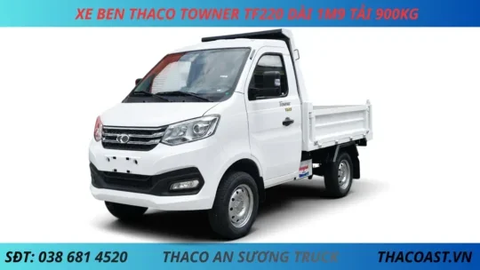 HÌNH NỀN XE BEN TF220 TẢI 900KG XE BEN 1 KHỐI TF220 THÙNG DÀI 1M95 TẢI 900KG
