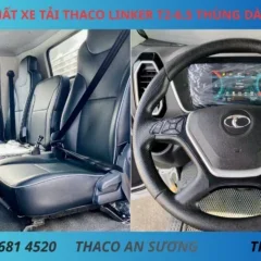 NỘI THẤT THACO LINKER T2-6.5 THÙNG dài 4m45 XE TẢI 2 TẤN THACO LINKER T2-6.5 THÙNG LỬNG DÀI 4M45