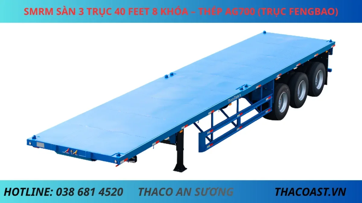 SMRM Sàn 3 Trục 40 Feet 8 khóa – Thép AG700