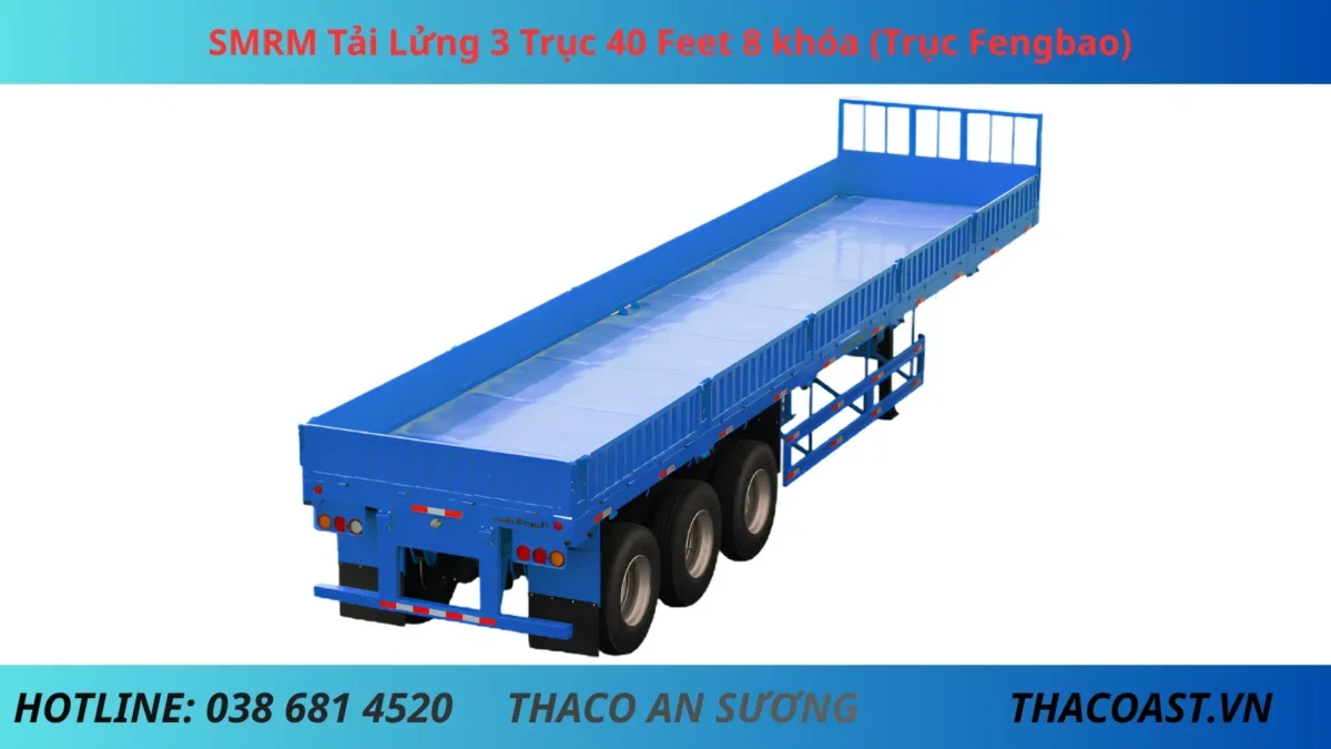 SMRM Tải Lửng 3 Trục 40 Feet 8 khóa (Trục Fengbao)