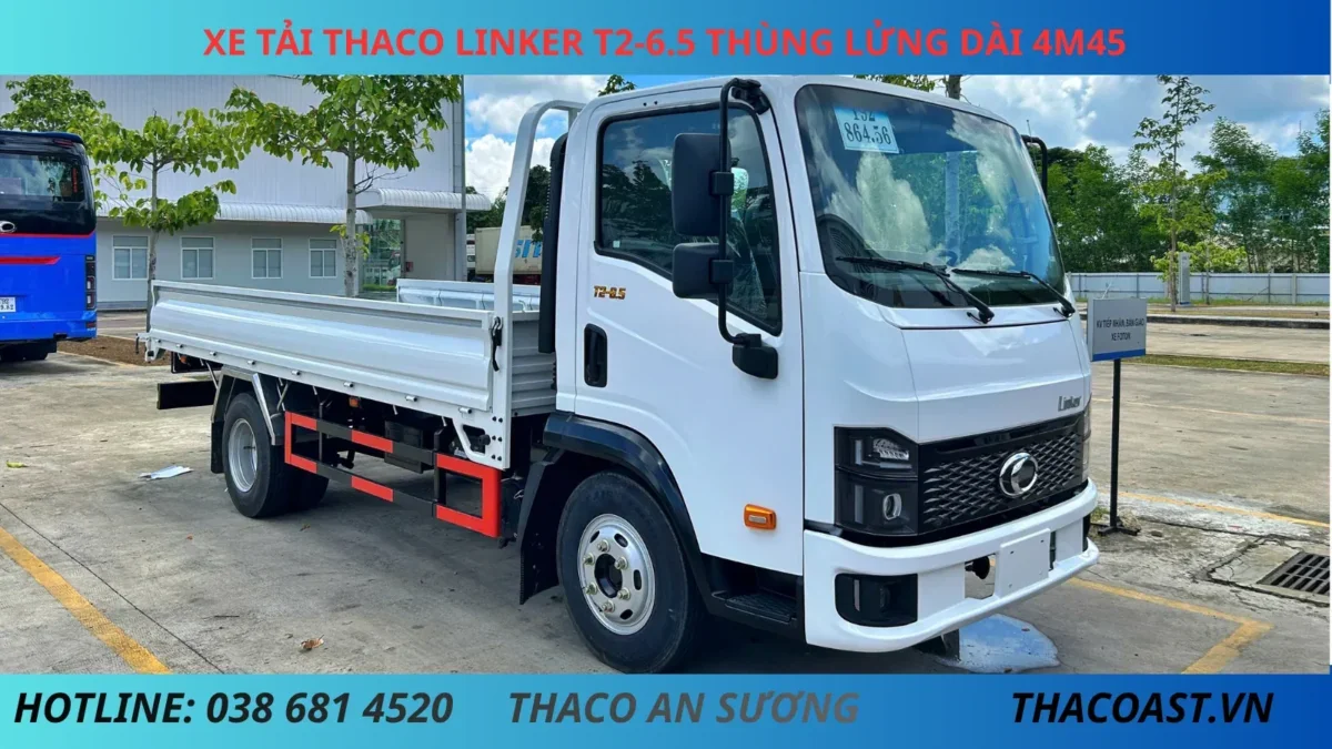 THACO LINKER T2-6.5 THÙNG LỬNG dài 4m45 (3) XE TẢI 2 TẤN THACO LINKER T2-6.5 THÙNG LỬNG DÀI 4M45