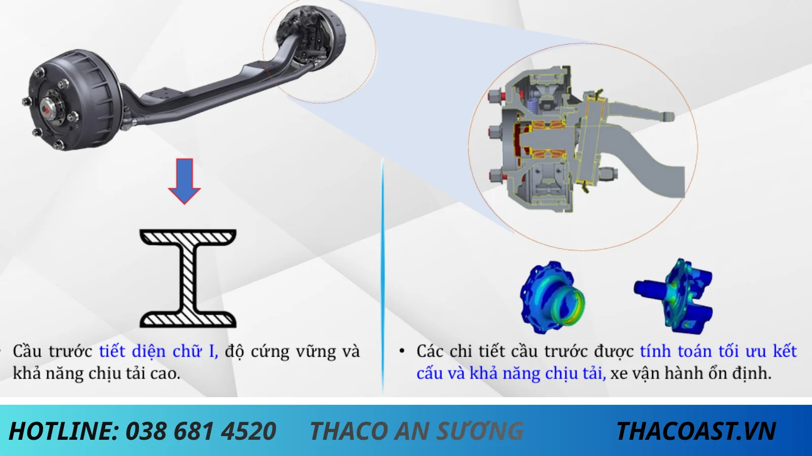 Gầm Trước Thaco Linker T2-6.5 thùng mui bạt tải 3.5 tấn