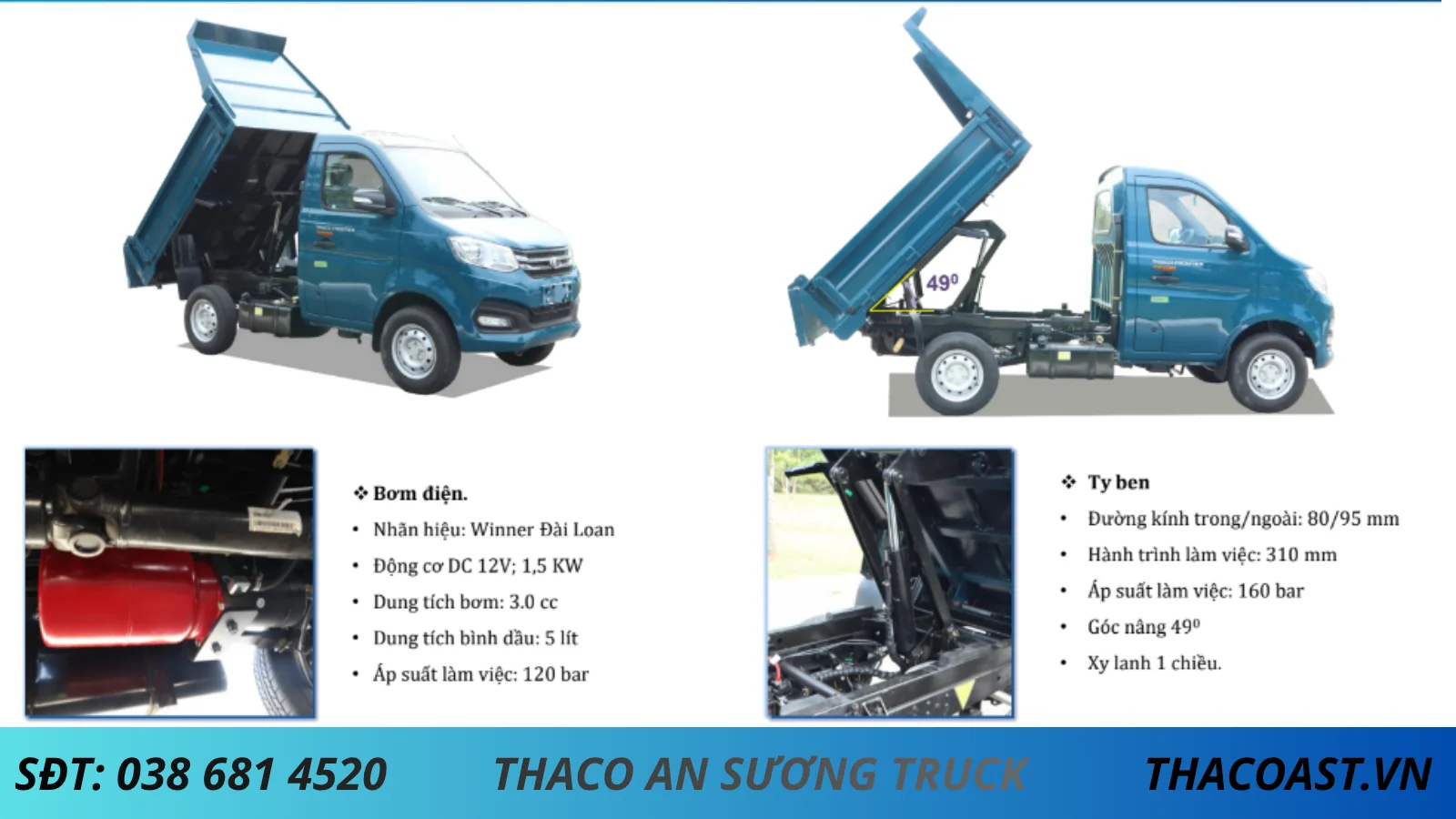 KẾT CẤU THÙNG BEN TF220
