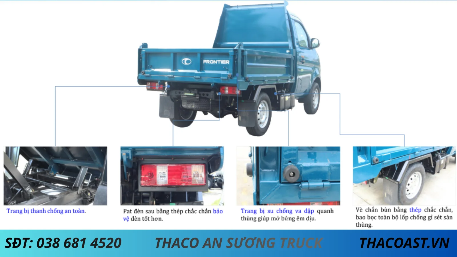 KẾT CẤU THÙNG BEN TF220