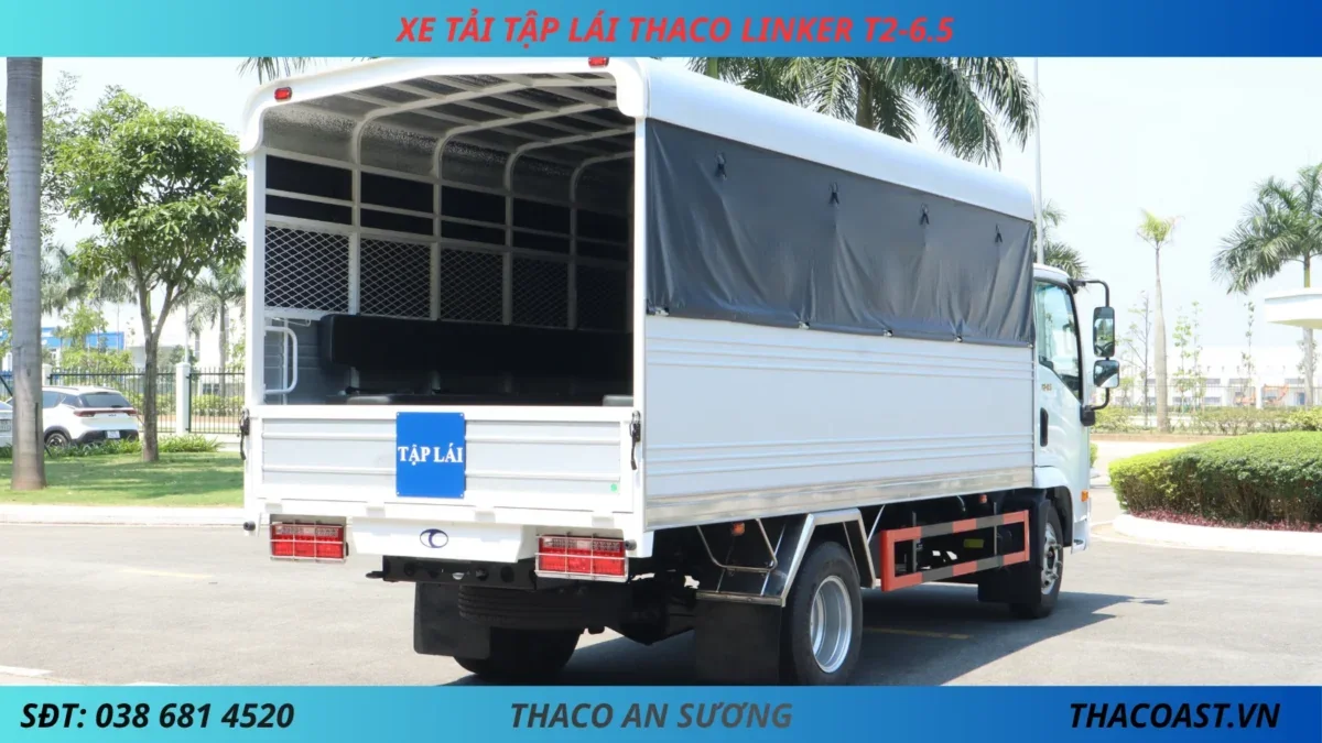 XE TẢI TẬP LÁI THACO LINKER T2-6.5 (11) XE TẬP LÁI THACO LINKER T2-6.5 THÙNG DÀI 4M45