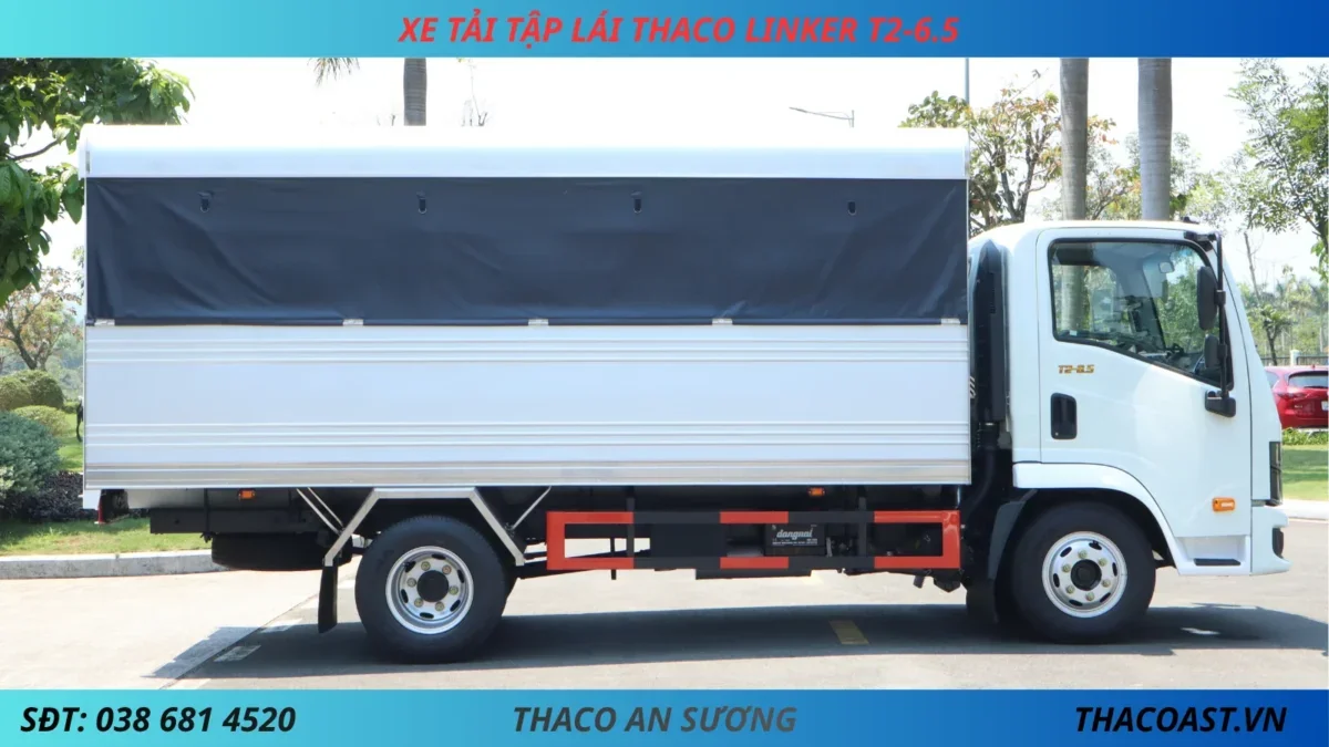 XE TẢI TẬP LÁI THACO LINKER T2-6.5 (12) XE TẬP LÁI THACO LINKER T2-6.5 THÙNG DÀI 4M45