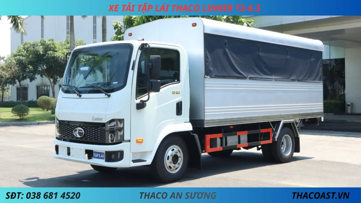 XE TẢI TẬP LÁI THACO LINKER T2-6.5 (7) XE TẬP LÁI THACO LINKER T2-6.5 THÙNG DÀI 4M45
