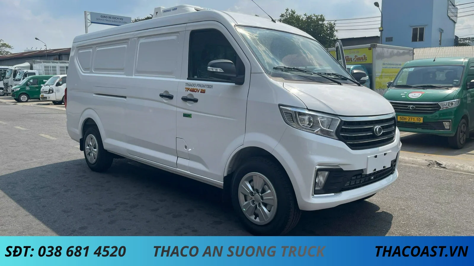 XE VAN THÙNG ĐÔNG LẠNH TF480 THÙNG DÀI 2M5 TẢI 660KG