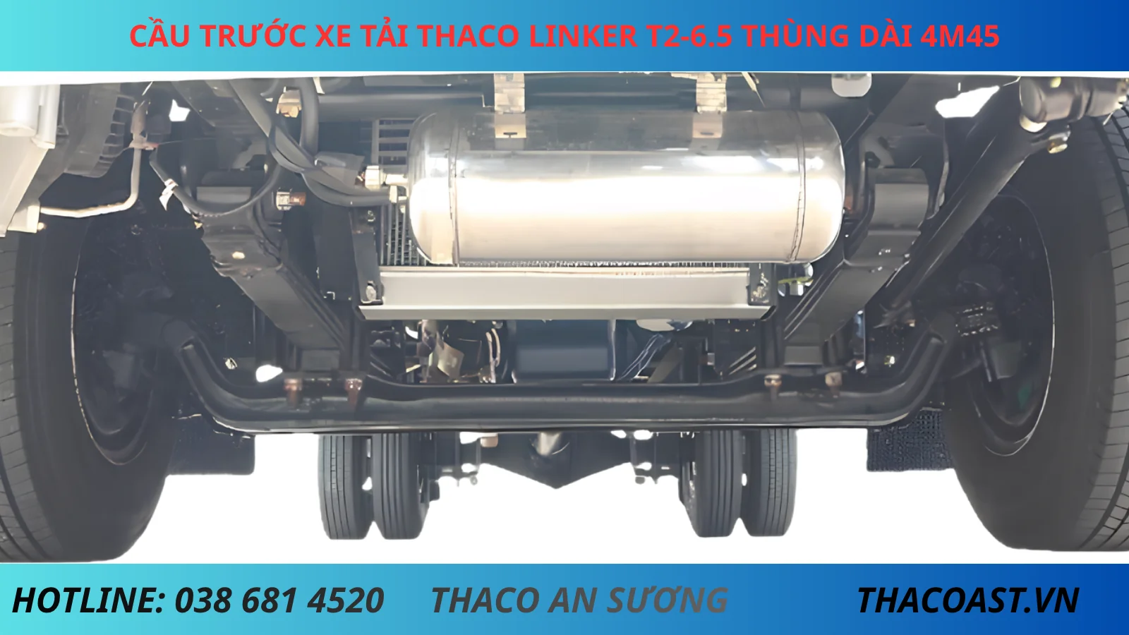 CẦU TRƯỚC XE TẢI THACO LINKER T2-6.5 DÀI 4M45