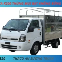 Kia K200 MUI BẠT BỬNG CHẾT XE TẢI KIA K200 THÙNG MUI BẠT KHÔNG BỬNG TẢI 1950KG THÙNG DÀI 3M2