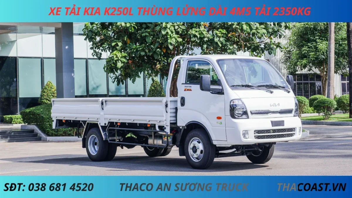 XE TẢI KIA K250L THÙNG LỬNG (3) XE TẢI 2 TẤN KIA K250L THÙNG LỬNG DÀI 4M5