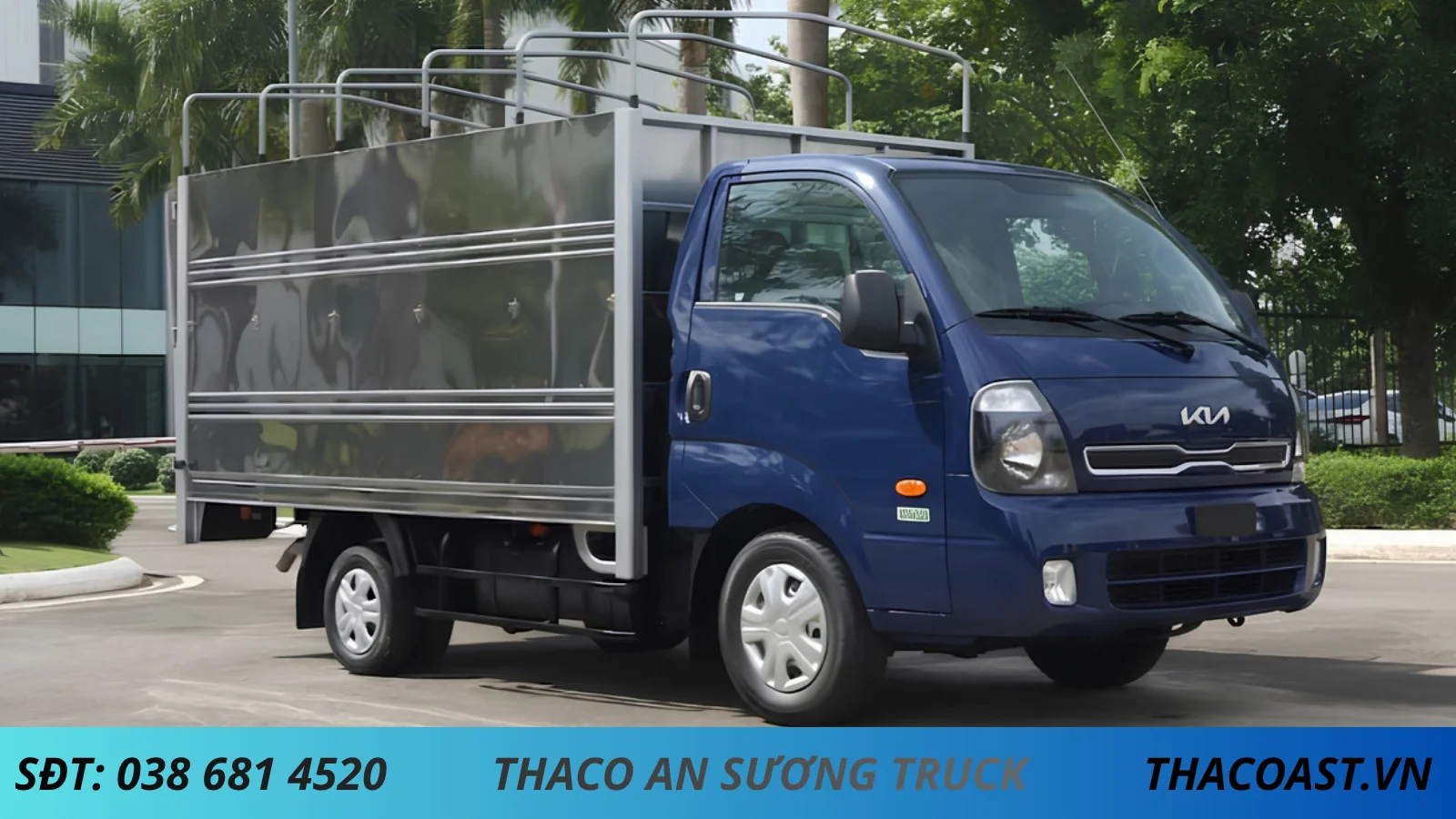 Đánh giá chi tiết xe tải Kia K200 mui bạt không mở bửng tải trọng 1.9 tấn, thùng dài 3m2. Đại lý Thaco báo giá lăn bánh, hỗ trợ vay trả góp 80%, thủ tục nhanh.