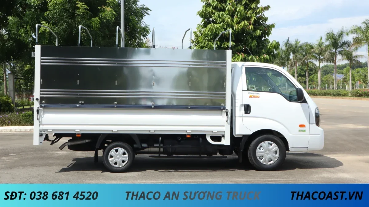 XE TẢI KIA K200 THÙNG MUI BẠT MỞ 3 BỬNG DÀI 3M2 TẢI 1950KG