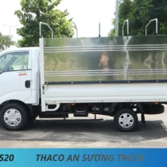 XE TẢI KIA K200 THÙNG MUI BẠT MỞ 3 BỬNG DÀI 3M2 TẢI 1950KG
