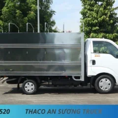 thùng kia k200 thùng mui bạt không bửng (5) XE TẢI KIA K200 THÙNG MUI BẠT KHÔNG MỞ BỬNG DÀI 3M2 TẢI 1950KG MÀU TRẮNG