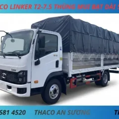 ẢNH NỀN THACO LINKER T2-7.5 TẢI 3 TẤN 5 THÙNG MUI BẠT XE TẢI 3 TẤN 5 THACO LINKER T2-7.5 THÙNG MUI BẠT DÀI 5M2
