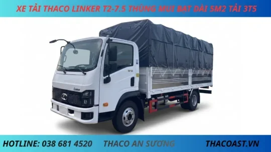 ẢNH NỀN THACO LINKER T2-7.5 TẢI 3 TẤN 5 THÙNG MUI BẠT XE TẢI 3 TẤN 5 THACO LINKER T2-7.5 THÙNG MUI BẠT DÀI 5M2