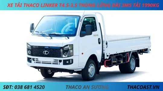 HÌNH NỀN THACO LINKER T4.5-3.5 THÙNG LỬNG XE TẢI 2 TẤN THACO LINKER T4.5-3.5 THÙNG LỬNG DÀI 3M5