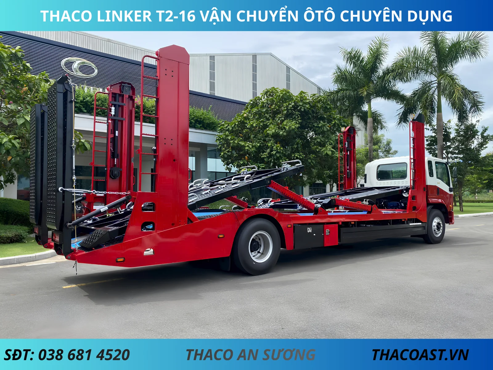 xe tải Thaco Linker T2-16 vận chuyển ôtô chuyên dụng