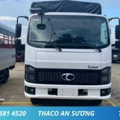 THACO LINKER T2-7.5 TẢI 3 TẤN 5 MUI BẠT (4) XE TẢI 3 TẤN 5 THACO LINKER T2-7.5 THÙNG MUI BẠT DÀI 5M2