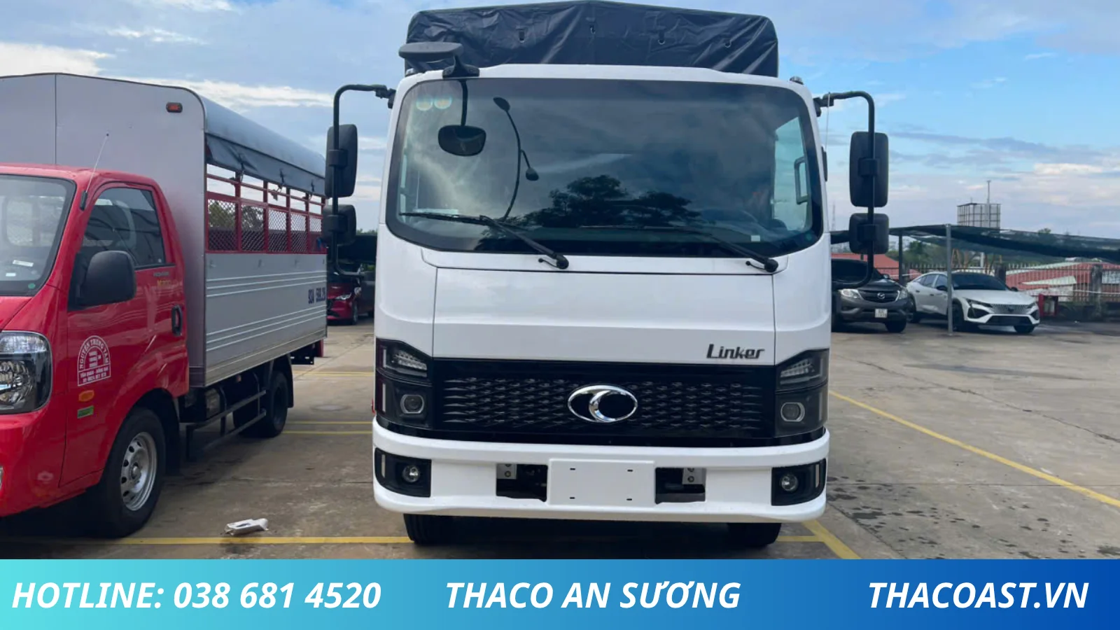 XE TẢI 3 TẤN 5 THACO LINKER T2-7.5 THÙNG MUI BẠT DÀI 5M2