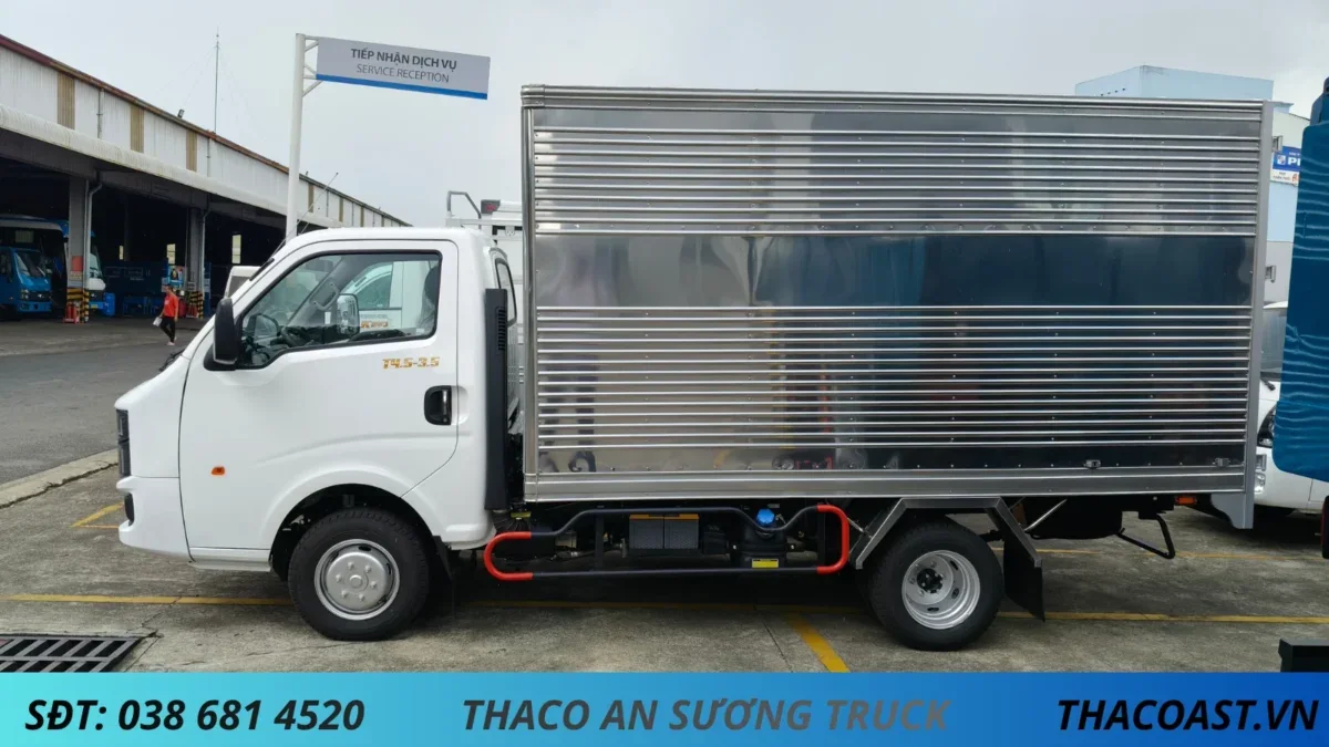 THACO LINKER T4.5-3.5 MÀU TRẮNG XE TẢI 2 TẤN THACO LINKER T4.5-3.5 THÙNG KÍN DÀI 3M5