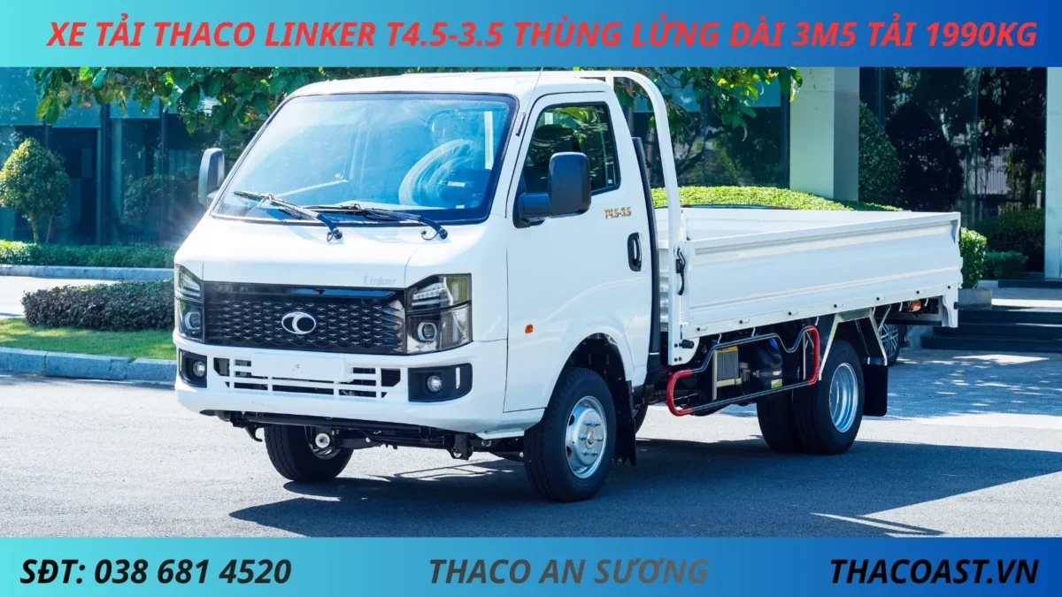 THACO LINKER T4.5-3.5 THÙNG LỬNG XE TẢI 2 TẤN THACO LINKER T4.5-3.5 THÙNG LỬNG DÀI 3M5