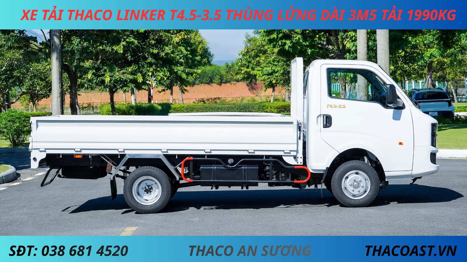 XE TẢI 2 TẤN THACO LINKER T4.5-3.5 THÙNG LỬNG DÀI 3M5