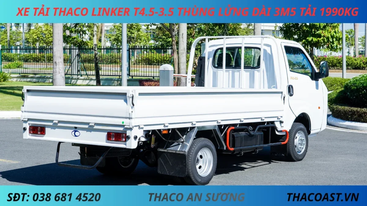 THACO LINKER T4.5-3.5 THÙNG LỬNG (6) XE TẢI 2 TẤN THACO LINKER T4.5-3.5 THÙNG LỬNG DÀI 3M5