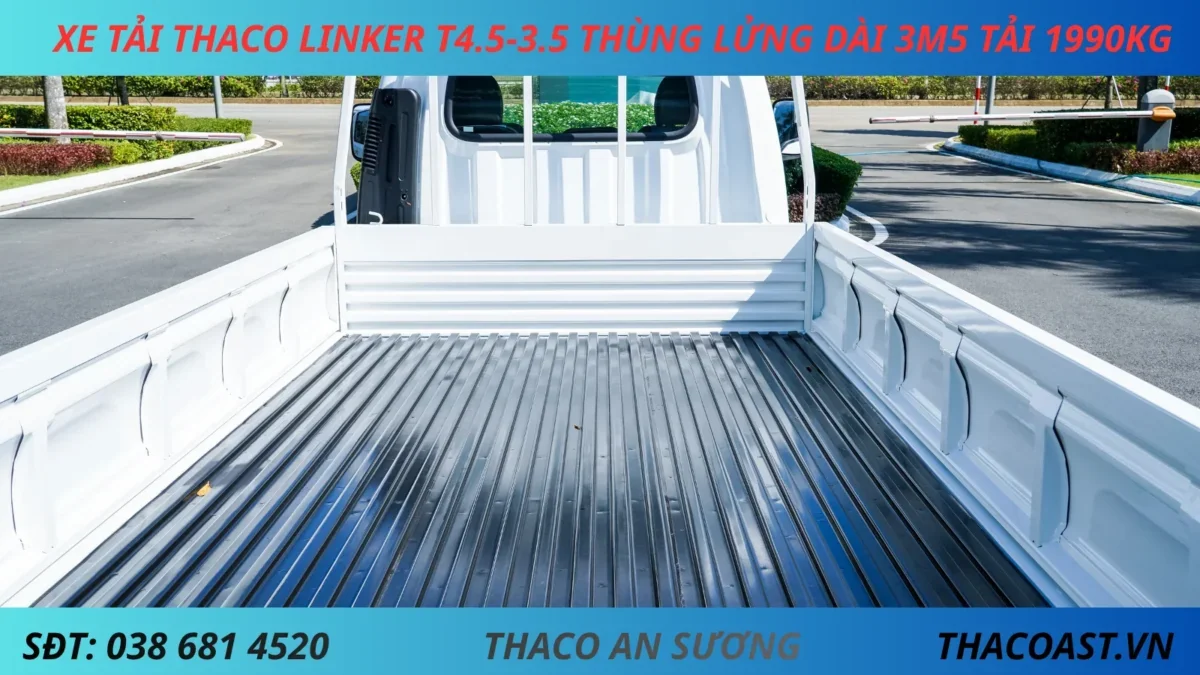 THACO LINKER T4.5-3.5 THÙNG LỬNG (7) XE TẢI 2 TẤN THACO LINKER T4.5-3.5 THÙNG LỬNG DÀI 3M5