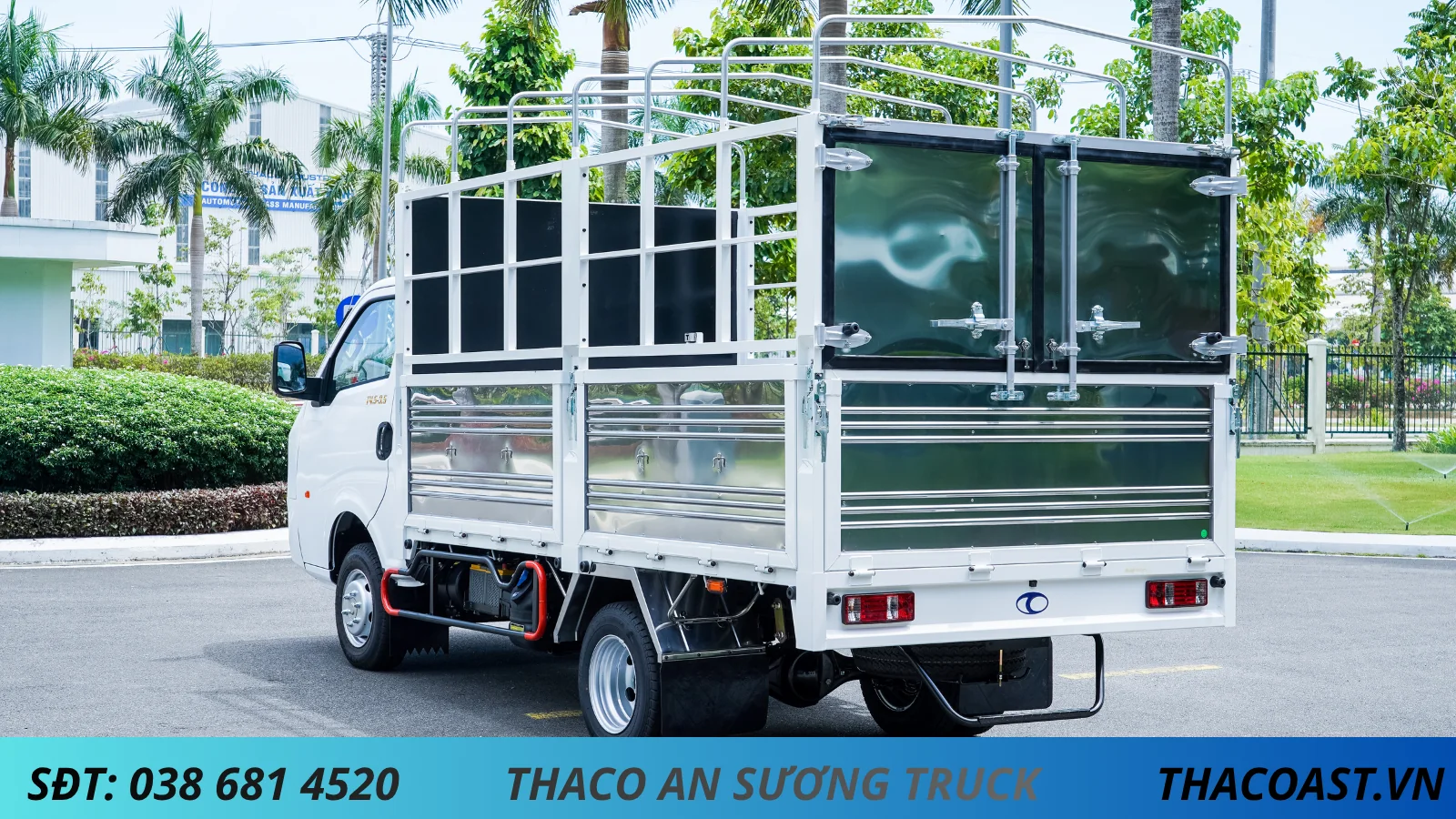 xe tải thùng mui bạt thaco linker T4.5-3.5 thùng mui bạt dài 3m5 tải 1990kg