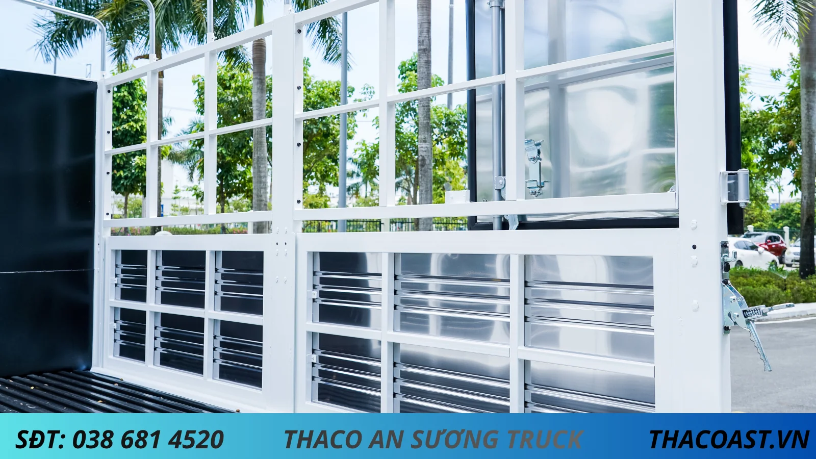 xe tải thùng mui bạt thaco linker T4.5-3.5 thùng mui bạt dài 3m5 tải 1990kg