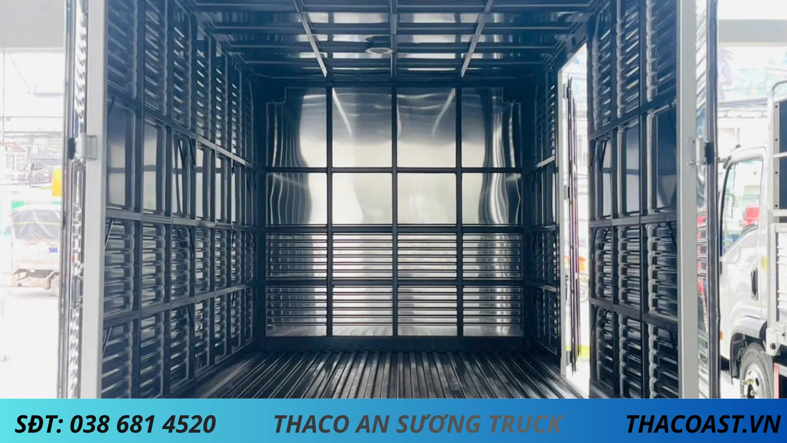 Thùng kín xe tải Thaco Linker T4.5-3.5