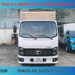 XE TẢI THACO LINKER T2-6.9 THÙNG MUI BẠT DÀI 3M5 (4) XE TẢI 3 TẤN 5 THACO LINKER T2-6.9 THÙNG DÀI 6M3 THÙNG MUI BẠT